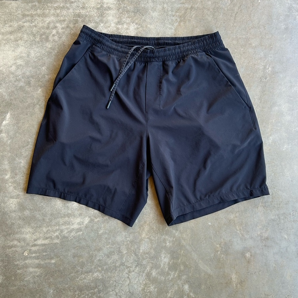 lululemon athletica Men's Black Athletic Drawstring Shorts